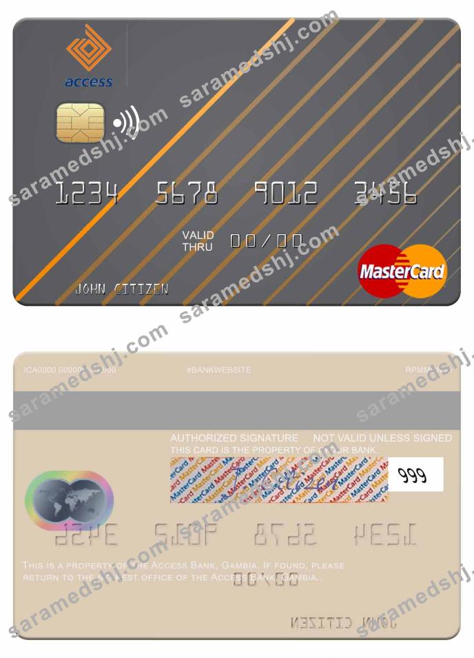 Gambia Access Bank mastercard